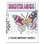 SCS2125 Adult Coloring and Large Print Puzzle Book With Custom Imprint